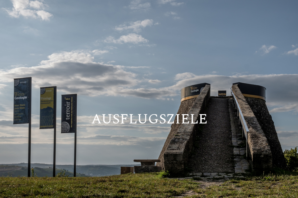 Bild von unserem Sonnenstuhlturm in Randersacker mit einem Link zu den Ausflugszielen im Ort